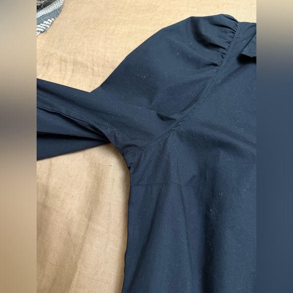 Abercrombie&Fitch Black Long Sleeve buttoned cotton Bodysuit - Picture 8 of 9